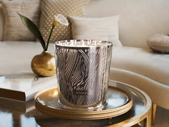 Savage Garden Candle & Metal Leaves Silver sleeve 2500g