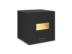 Mystic Cedar Scented Candle & Metal Window Gold sleeve 2500g